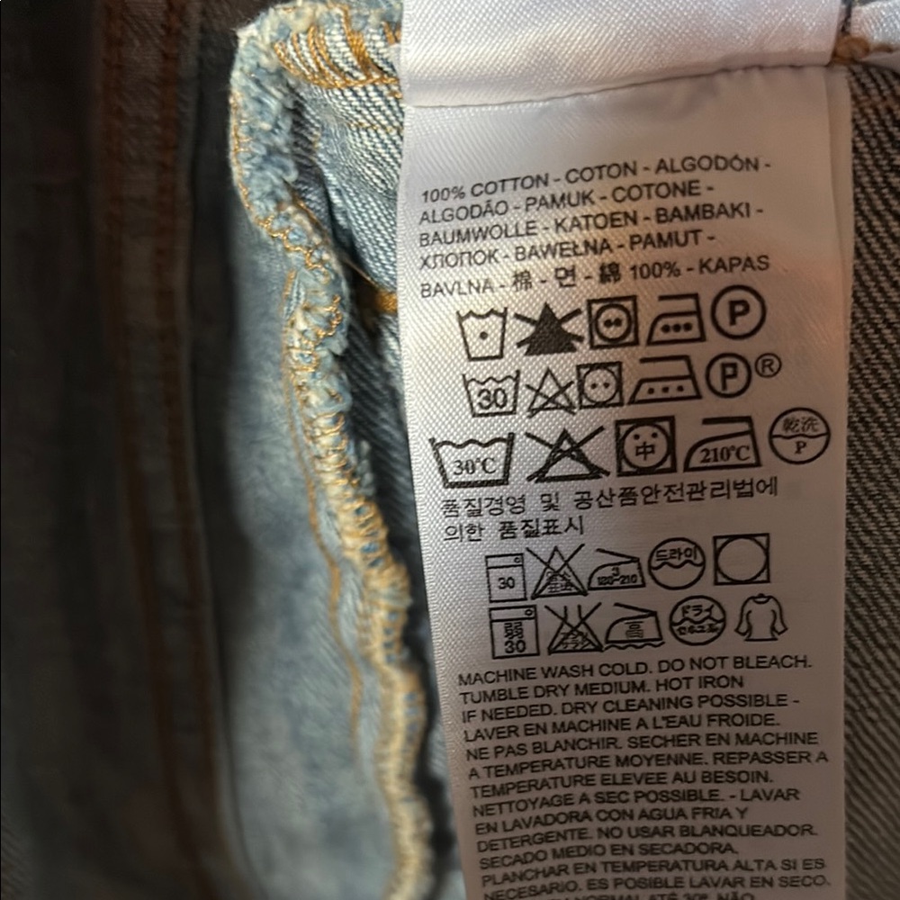 Levi's Classic Denim Slightly Distressed Women's Jacket - Picture 5 of 11